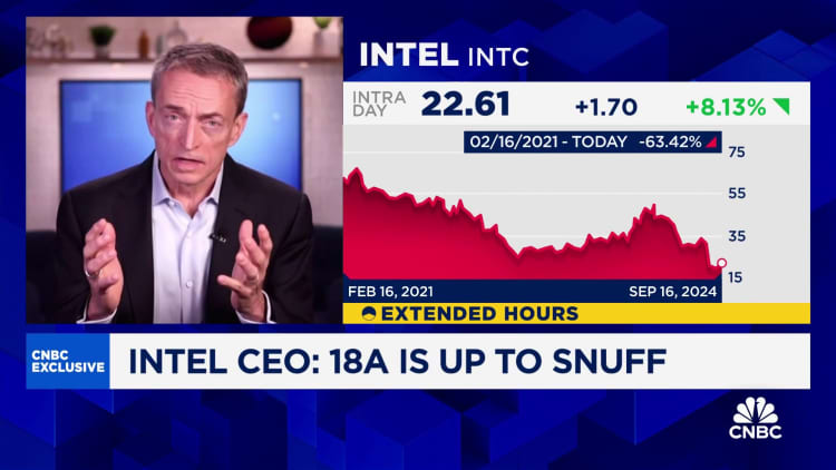 Watch CNBC's full interview with Intel CEO Pat Gelsinger