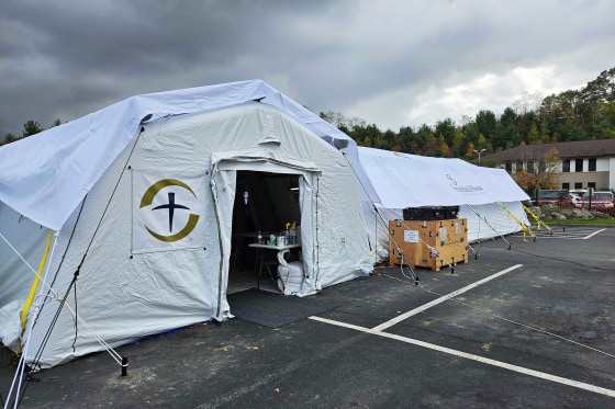 A Samaritan's Purse field hospital.