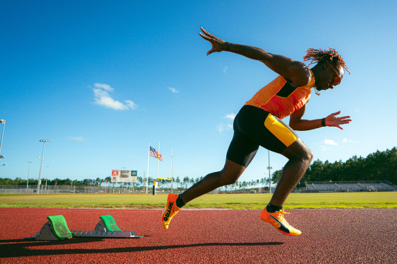 christian miller runner sprinter glassses profile running sprint