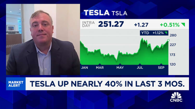 Tesla move higher about deliveries shaping up nicely and upcoming robotaxi event, says Baird's Kallo