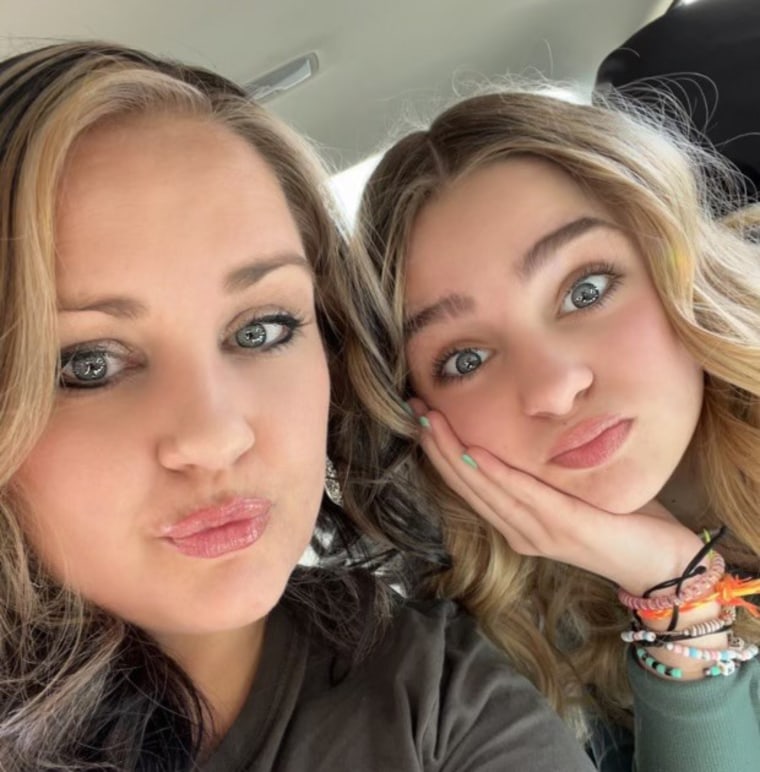 A selfie of Brittany Randall and her daughter,  Kamberlyn Bowler