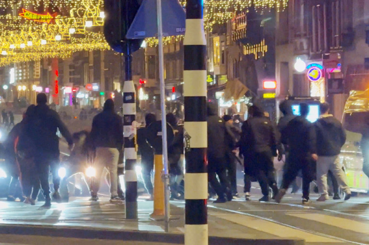 Youth clash with Israeli football fans outside Amsterdam Central station