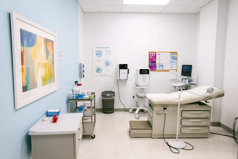 An examination room of a Planned Parenthood Health Center in Louisville, Ky.