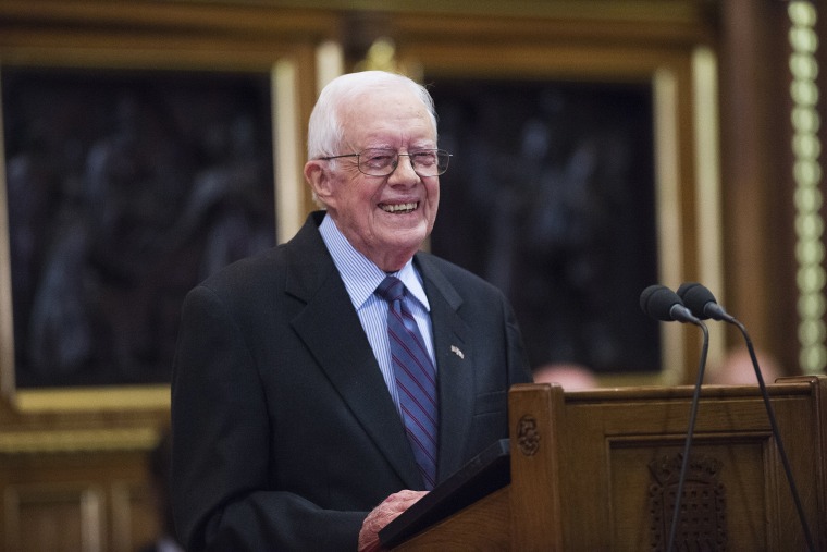 Former US President Jimmy Carter Deliver A Lecture on Guinea Worm Eradication