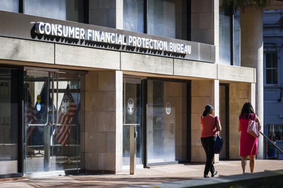 The US Consumer Financial Protection Bureau headquarters.