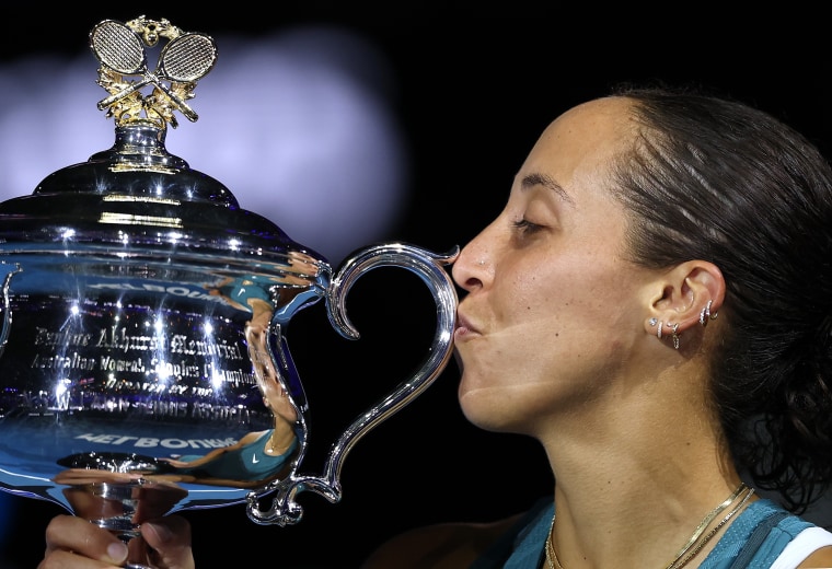 250125-maddison-keys-ha-54031c Image: 2025 Australian Open - Day 14