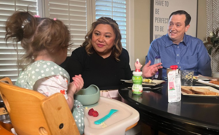 250214-texas-measles-testing-lm-1040-2-7a6d36 A family sitting down to breakfast in Texas, where there has been a measles outbreak.