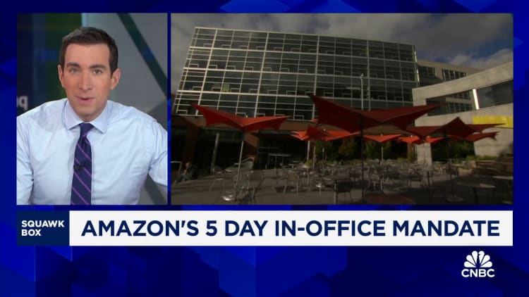 Amazon cloud boss says employees unhappy with 5-day office mandate can leave