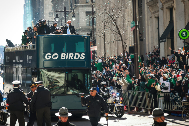 Image: Philadelphia Eagles owner Jeffrey Lurie celebrates