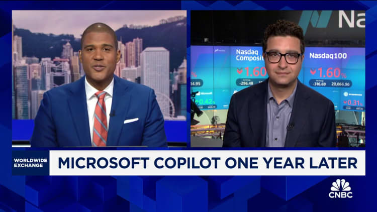 108052271-17297724471729772444-36810972820-1080pnbcnews Microsoft Copilot AI use accelerates inside companies, but cost concerns weigh